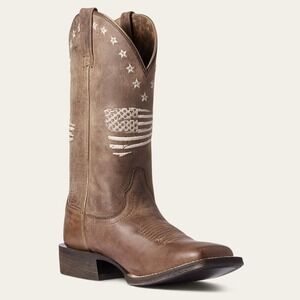 ARIAT® (Women's 6 B) Circuit™ Patriot Western Boot in Weathered Tan - $220